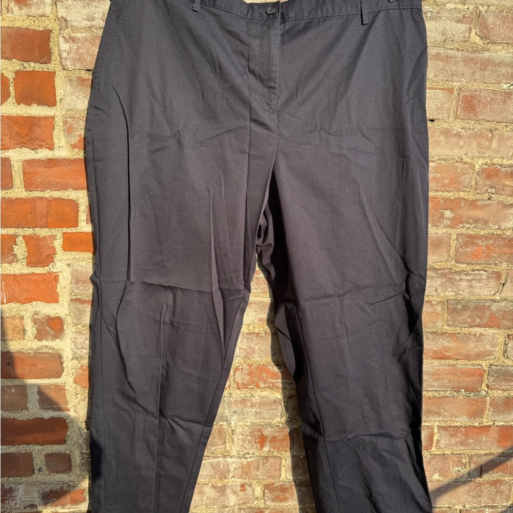 Lands' End Black Cropped Ankle Pants